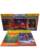 Lot Of 5 Scholastic Goosebumps Books R. L. Stone Monster Blood, Beast From East
