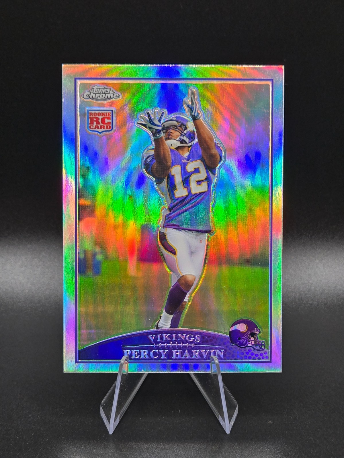 2009 Topps Chrome Refractors #TC155 Percy Harvin! Vikings