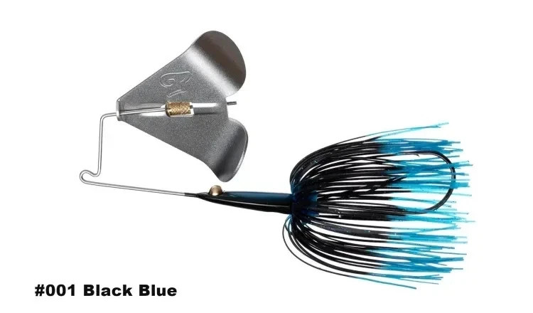 Teckel MAXQUEAKER 3/8oz #001 BLACK BLUE Color Buzzbait Topwater NEW Japan - Image 1