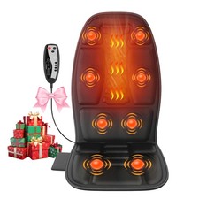 Back Massager with Heat, Massage Chair Pad with 5 Modes 2 Heat Levels for B...