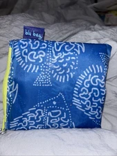 Blu Bag Foldable Reusable Shopping Bag Blue Pattern Eco-Friendly