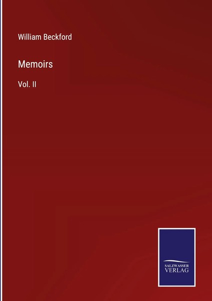 William Beckford | Memoirs | Buch | Englisch (2023) | Vol. Ii | Gebunden-image