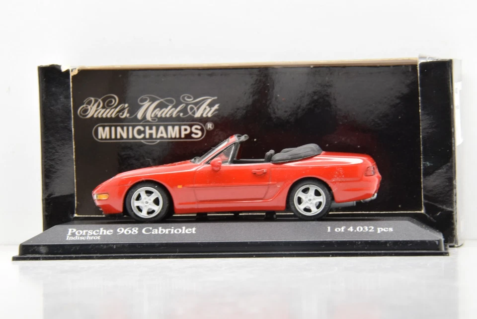 PORSCHE 968 CABRIOLET 1994 RED MINICHAMPS 1/43 NEUF EN BOITE - Photo 2/4