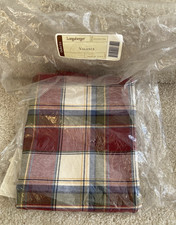 Longaberger Valance Paprika Plaid Pattern 74" x 18" New in Open Bag 21050124