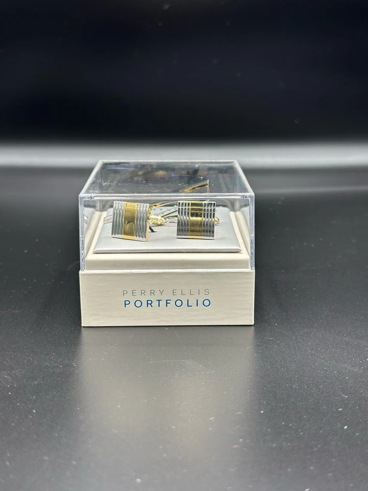 Gemelos para hombre Perry Ellis Portfolio ~ NUEVOS precio de venta sugerido por el fabricante: $40.00 Foto 2 de 3