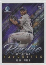 2019 Bowman ROY Favorites Chrome Mega Box Purple Mojo Refractor Josh James 3vt