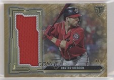 2020 Topps Triple Threads Single Jumbo Relics Gold 3/9 Carter Kieboom 04d4