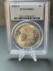 1921-S Morgan Silver Dollar PCGS Graded MS63 #08646819 ~ 250