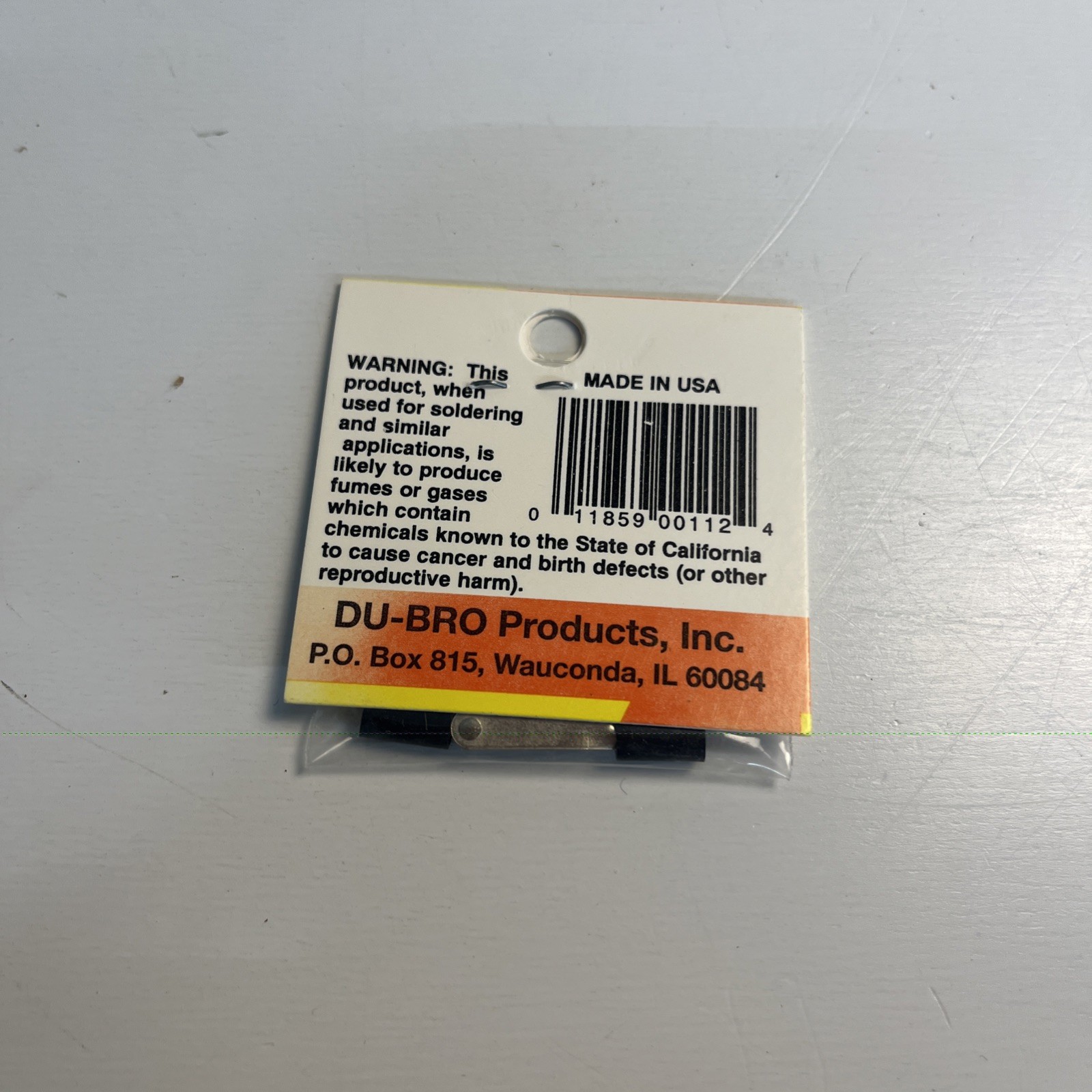 DU-BRO 2-56 SOLDER KWIK-LINKS FOR .072 WIRE PACKAGE OF 2 CAT. # 112