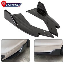 For Ford Focus RS ST MK3 Glossy Rear Bumper Spoiler Lip Angle Splitter Diffuser