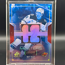 Upper Deck SP Game Used NHL Masters Matt Boldy Wild #NM-44 257/299