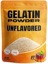 Gelatin Powder Unflavored 6 oz - Bulk Bag - Gelatina Sin Sabor en Polvo - USA