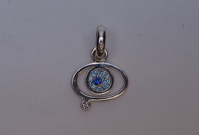 Links of London Saphir & Blautopas Evil Eye Charm (17308-Links-y)