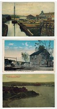 MASSACHUSETTS OLD COLOR POSTCARDS SET OF 3 WEYMOUTH NORTH WEYMOUTH SOUTH WEYMOUT