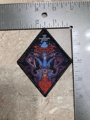 DISMEMBER Like An Everflowing Stream Black Glitter Border woven patch