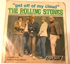 The Rolling Stones 7" Record 45 & Picture Sleeve Get Off Of My Cloud / I'm Free