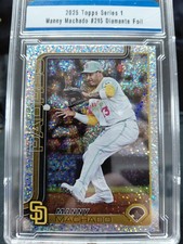 Topps 2025 Series 1 Manny Machado #215 San Diego Padres Diamante Foil