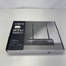 Phenyx Pro Dual UHF Wireless Microphone System Auto-Scan Cordless PTU-71-2B