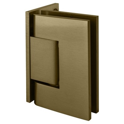 CRL Geneva 044 Series Wall Mount Offset Back Plate Hinge Brushed Bronze Finish