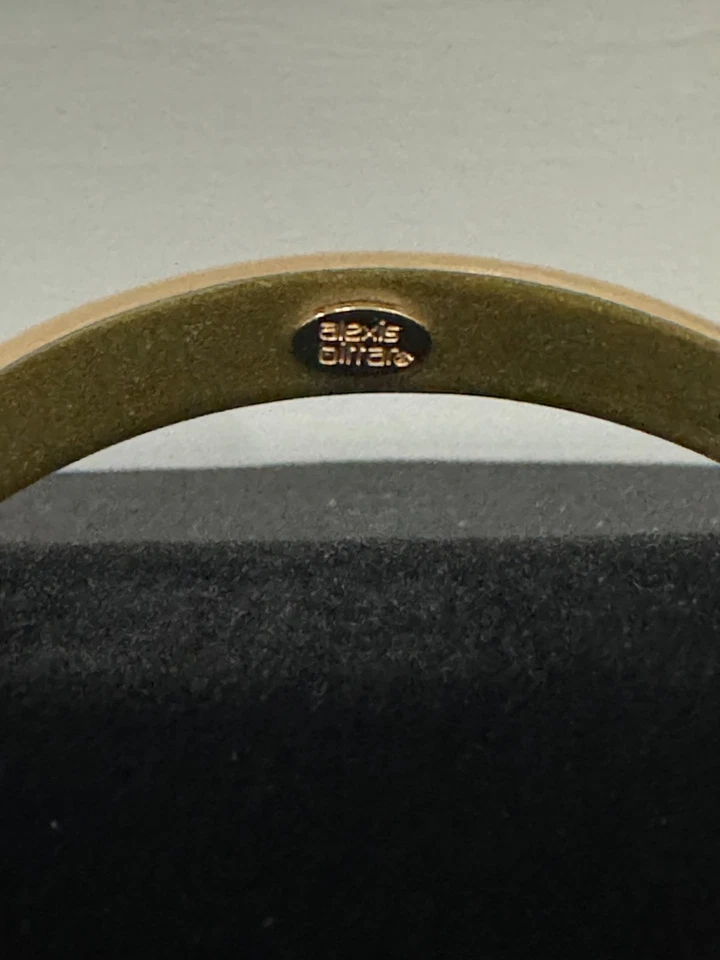 Alexis Bittar 锥形金色透明桃色透明 Lucite 手镯 — 第 2/3 张图片