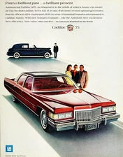 1975 Cadillac Print Ad  | POSTER 24" X 18" | Sweet!