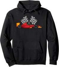 Car Racing Automobile Sport Racer Checkered Flag Unisex Hooded Sweatshirt