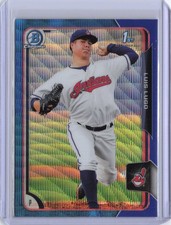 2015 Bowman #BCP29 Luis Lugo Chrome Prospects Blue Wave Refractors