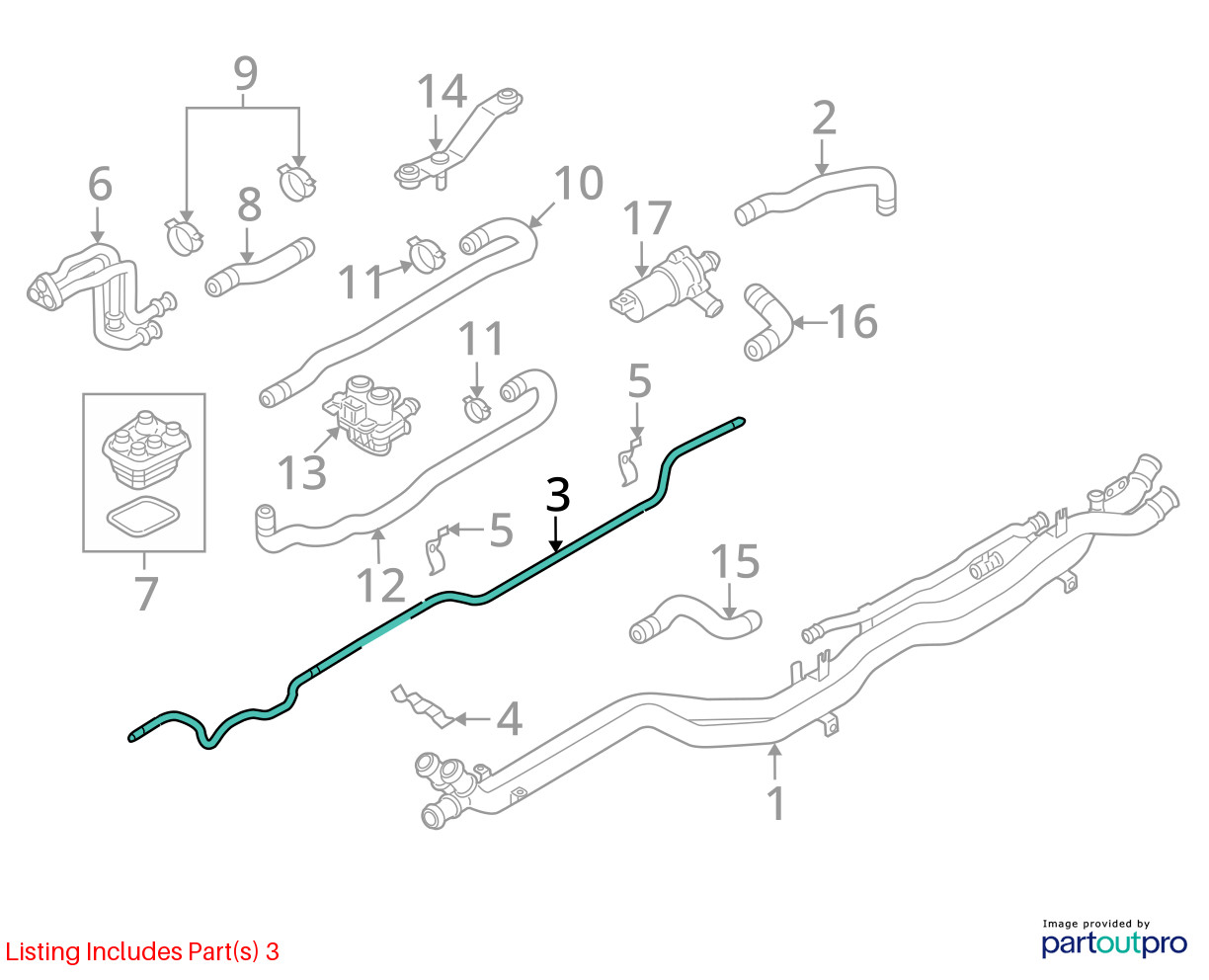 2008-2015 Audi R8 42 Spyder Underbody AC Air Conditioner Hose Line Pipe OEM