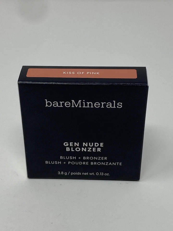 Rubor y bronceador BareMinerals Gen Nude Blonzer Kiss of Pink .13 oz nuevo paquete de 2 Foto 2 de 2