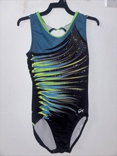 GK elite body ginnastica donna taglia AS ottime condizioni!! giallo blu, nero
