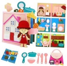 Busy Book for Toddlers 1-3, Felt Montessori Busy Board for 1 Year Old, Quiet