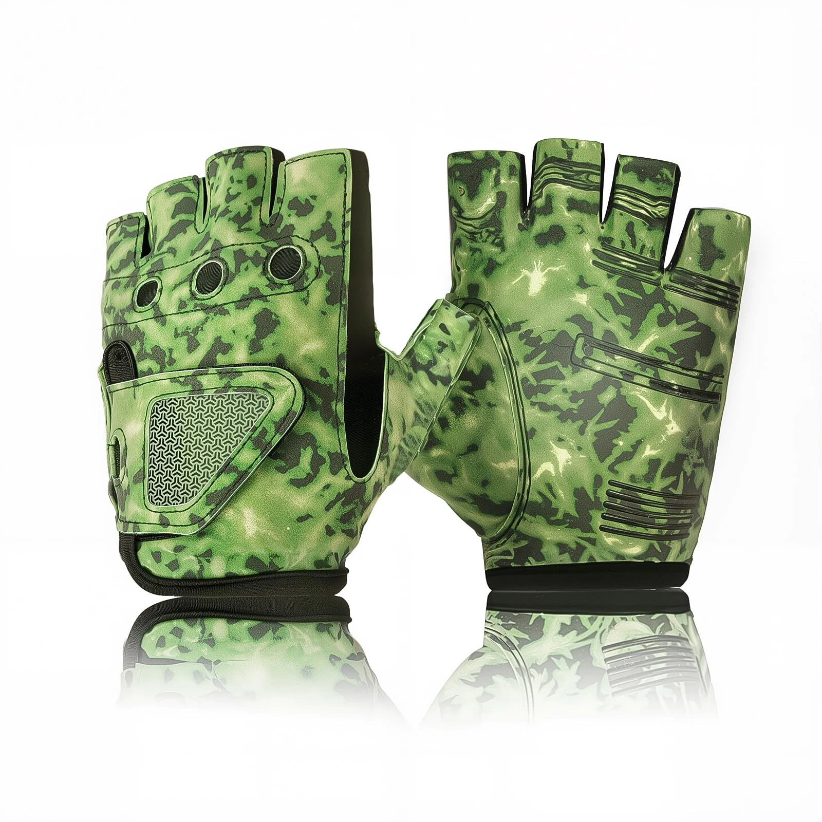 Lightweight Fingerless Fishing Gloves AntiSlip for Kayaking, Sailing,