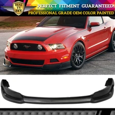 Fit 13-14 Ford Mustang GT Convertible Front Bumper Lip Spoiler Painted Match