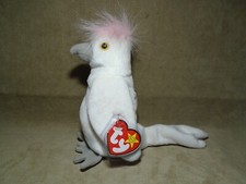 1998 TY BEANIE BABIES KuKu THE COCKATOO BIRD PLUSH ML888 