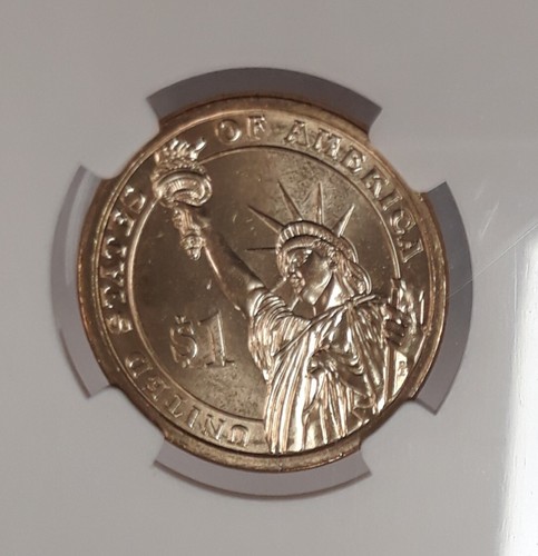 SECOND PRESIDENT JOHN ADAMS 2007 D $1 NGC MS 64 - Picture 4 of 8