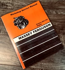 Massey Ferguson Ad3.152 Perkins Diesel Engine Service Manual Repair Shop Book Mf