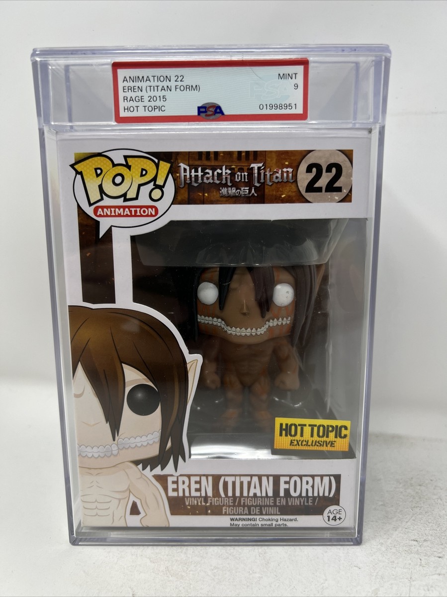 First Ever PSA #22 Eren (Titan Form) funko pop Hot Topic Attack on Titan