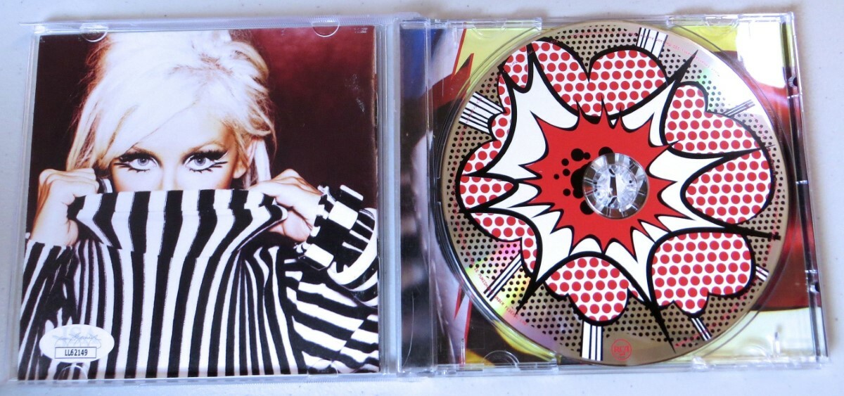 Christina Aguilera Signed Autograph CD Booklet To Rob Decade