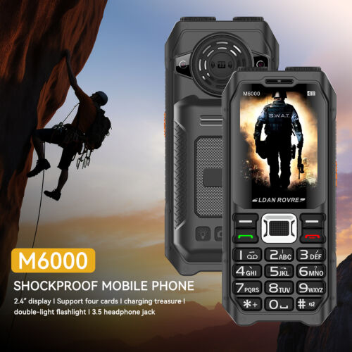 2G Unlocked 4 SIM Cardf Slots Big Speaker Battery Outdoor Mobile Cell Phones - Picture 7 of 26