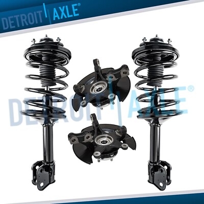 AWD Front Steering Knuckles Wheel Hub Struts w/ Coil Spring for 2005 Honda Pilot