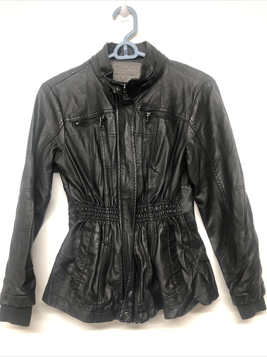 Cavalini Jacket women size P S petite black RN 83098 eBay