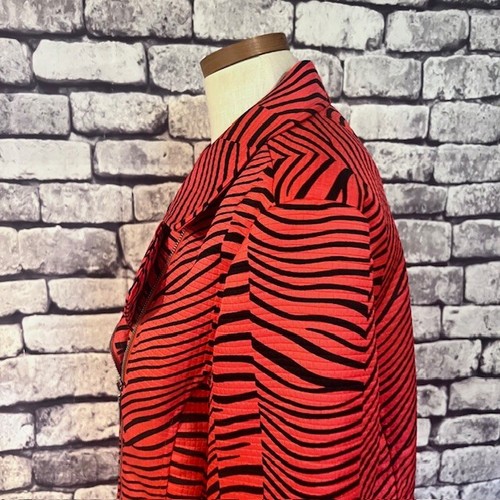 Erin London Red & Black Long Sleeve Jacket Size XL - Picture 5 of 10