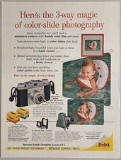 1955 Print Ad Kodak Pony 135 Camera Model B  Slide Projector Rochester,New York
