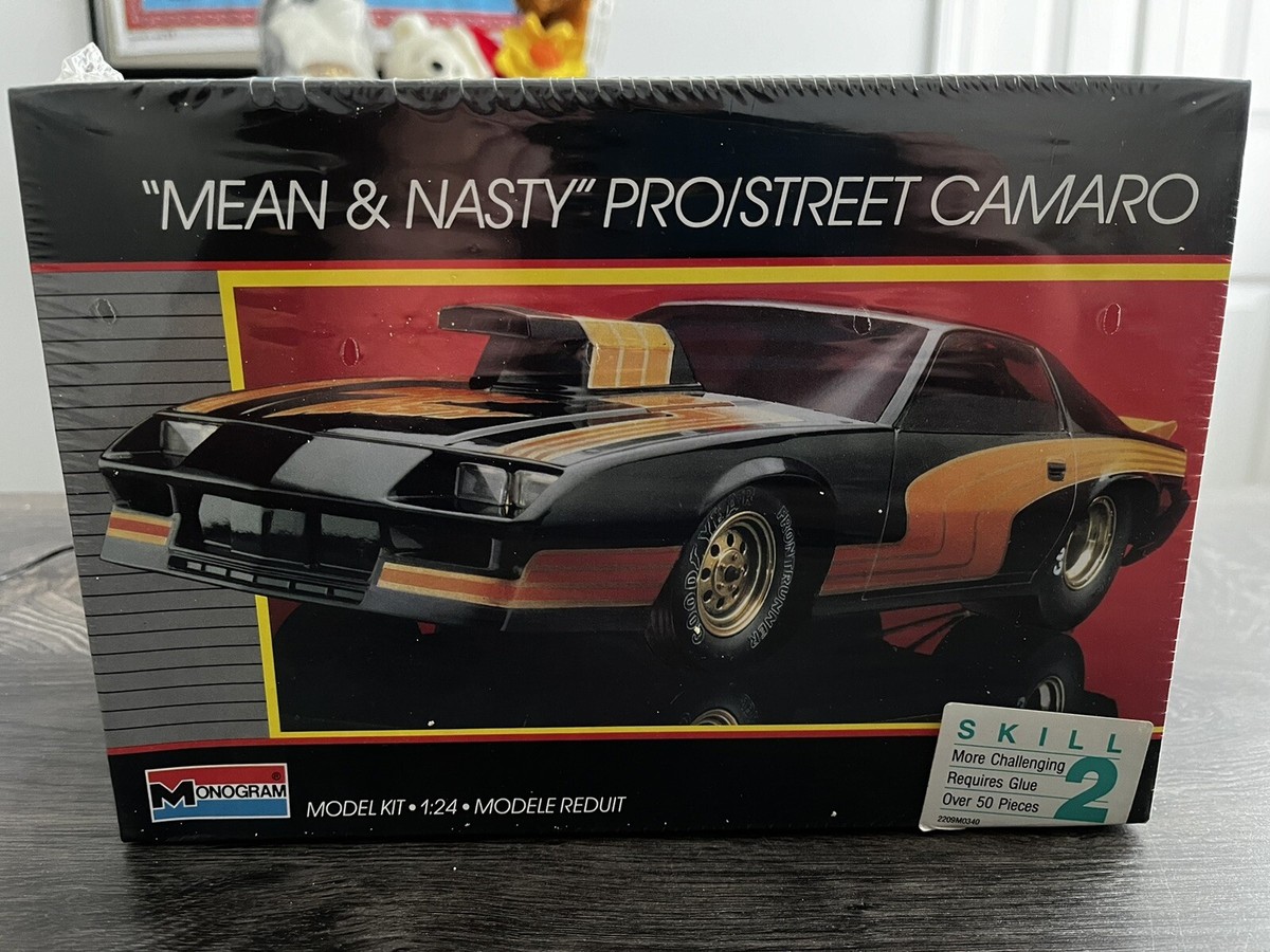 Pro Street Camaro “Mean & Nasty Model Kit. 1/24, By Monogram. | eBay