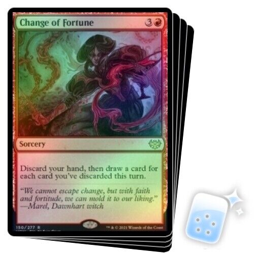 Foil Change Of Fortune X4 M/NM Magic: The Gathering MTG Innistrad: Crimson Vow - Picture 1 of 1