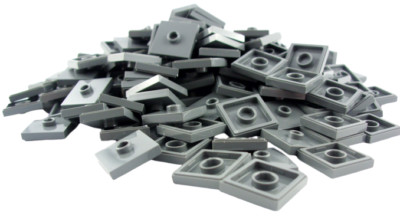 Lego 200 dunkelgraue Fliesen 2 x 2 mit Nocke 87580 Neu Fliese dark bluish gray 