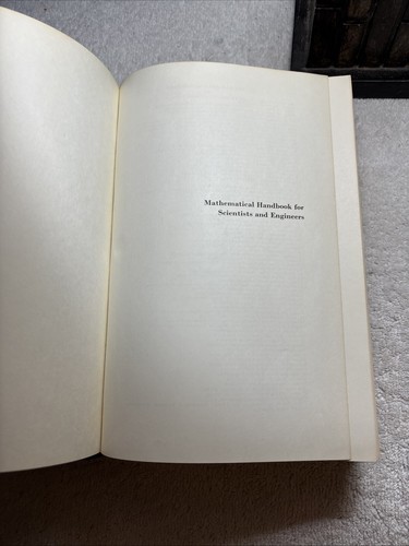 Mathematical Handbook for Scientists and Engineers 1961 1st Edition - Picture 10 of 18