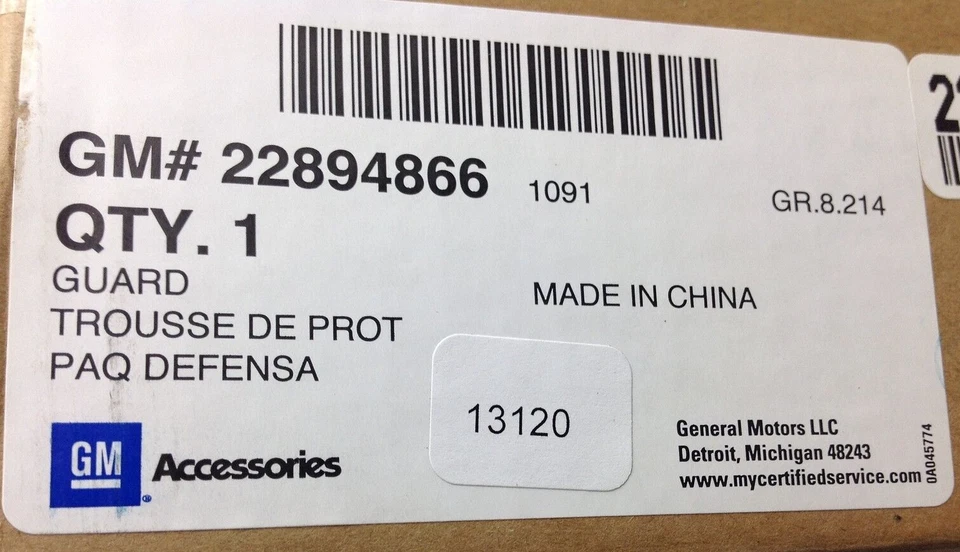 GMC Sierra 2014-2019 kit protector de guardabarros negro moldeado trasero nuevo accesorio GM OEM Foto 3 de 3