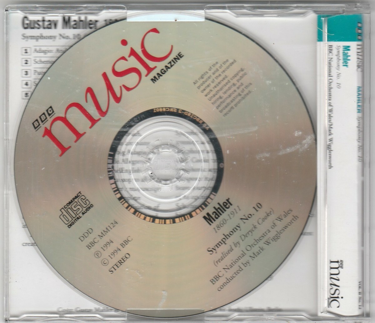 CD BBC Music Volume II Number 12 - Mahler Symphony No. 10 | eBay