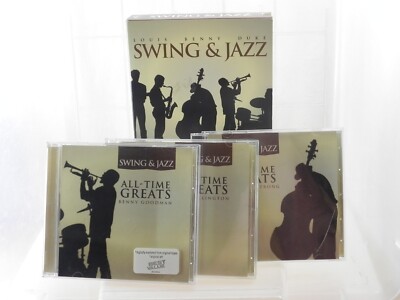 Swing & Jazz 3 disc Box Set - Louis Benny & Duke CD one case crack